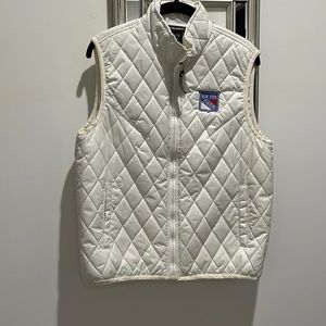 NY Rangers white womans vest medium